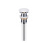 Комплект Qtap Stork: Раковина накладная квадратная 430x430x120 мм White + Донный клапан PU02