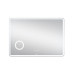 Дзеркало Qtap Crow 1000х700 з LED-підсвічуванням Touch, лінза, цифровий годинник, димер, рег. яскравості QT0578141670100W