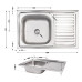 Кухонна мийка Lidz 5080-L 0,8 мм Satin (LIDZ5080LSAT8)