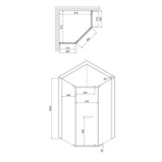 Душевая кабина Lidz Dozorca SC90x90.CRM.LOW.TR, стекло прозрачное 6 мм без поддона