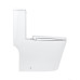 Унитаз-моноблок напольный Qtap Kolibri Ultra Quiet безободковый с сиденьем Soft-close WHITE QT10226380W