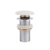 Умывальник Q-tap Kolibri WHITE 43 см накладной с донным клапаном (WHI 41288/F008)