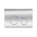 Комплект: Qtap Swan унитаз напольный Rimless QT16223178W + Nest комплект инсталляции 2в1 (круглая клавиша Chrome) QT0122490S4Q1 + QT0111M11112CRM