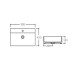 Раковина Qtap Nando LT 500х420х130 White з донним клапаном QT12112173SW