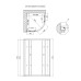 Душевая кабина Lidz Latwa SC90x90.SAT.MID.FR, стекло Frost 4 мм без поддона