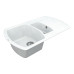 Кухонная мойка VANKOR Norton NMP 04.86 White stone + сифон