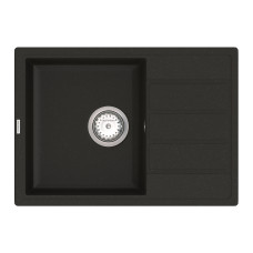 Кухонная мойка VANKOR   Easy EMP 02.62 Black + сифон