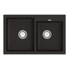 Кухонна мийка VANKOR   Orman OMP 05.80 Black + сифон