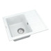 Кухонная мойка VANKOR Lira LMP 02.55 White stone + сифон