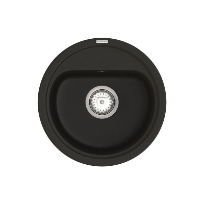 Кухонная мойка VANKOR Lira LMR 01.44 Black + сифон