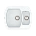 Кухонная мойка VANKOR Norton NMP 03.63 White stone + сифон