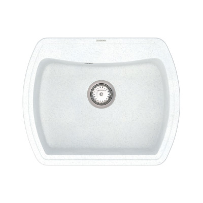 Кухонная мойка VANKOR Norton NMP 01.63 White stone + сифон