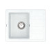 Кухонная мойка VANKOR Lira LMP 02.55 White stone + сифон
