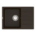 Кухонна мийка VANKOR Easy EMP 02.62 Chocolate + сифон