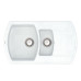 Кухонная мойка VANKOR Norton NMP 04.86 White stone + сифон