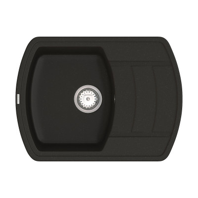Кухонна мийка VANKOR Norton NMP 02.67 Black + сифон