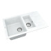 Кухонна мийка VANKOR Orman OMP 04.80 White stone + сифон
