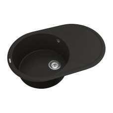 Кухонна мийка VANKOR   Sity SMO 02.78 Black + сифон