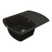 Кухонна мийка VANKOR Norton NMP 02.67 Black + сифон
