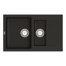 Кухонна мийка VANKOR   Orman OMP 04.80 Black + сифон