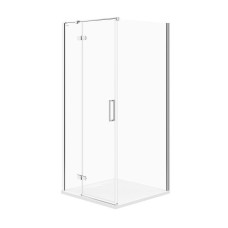 Душевая кабина угловая  квадратная JOTA  90x90x195 левосторонняя  прозрачное стекло