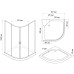 Душова кабіна BRAVO WISLA 90