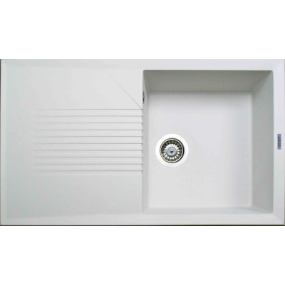 Мийка гранітна ARGO Stels 850x500x240 Біла