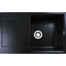 Мийка гранітна ARGO Vesta 780x495x230 Чорний металік