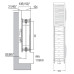 Радиатор стальной E.C.A. SMART 500x22x1100 боковое подключение