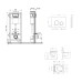 Набор Q-tap инсталляция 3 в 1 Nest QT0133M425 с панелью смыва круглой QT0111M11111SAT + унитаз с сиденьем Swan QT16335178W
