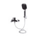 Змішувач для ванни Qtap Grand (з душовим гарнітуром) QTGRABCR006 Chrome/Black