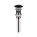Донний клапан для раковини Qtap PU03O 225х70х70 Matt black з переливом