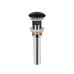 Донний клапан для раковини Qtap PU03O 225х70х70 Matt black з переливом Донний клапан для раковини Qtap PU03O 225х70х70 Matt black з переливом