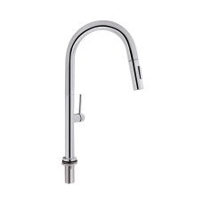 Смеситель для кухни с выдвижным изливом Q-tap Lenicka 9138103UC