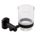 Склянка з тримачем Qtap Liberty настінна QTLIBBLM1158 Black Склянка з тримачем Qtap Liberty настінна QTLIBBLM1158 Black