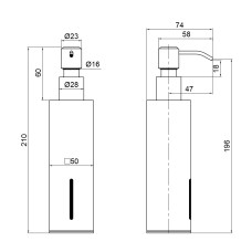 Дозатор для жидкого мыла Q-tap Liberty BLM 1152-2 Дозатор для жидкого мыла Q-tap Liberty BLM 1152-2