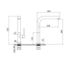 Смеситель для кухни Qtap Zdenek QTZDN9032103FC