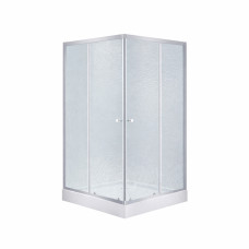 Душевая кабина Lidz Wawel SC90x90.SAT.LOW.FR, стекло Frost 4 мм с поддоном Mazur