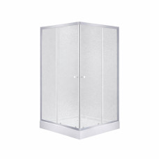 Душевая кабина Lidz Wawel SC80x80.SAT.LOW.FR, стекло Frost 4 мм с поддоном Mazur