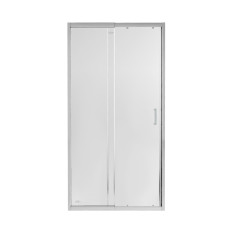 Душевая дверь в нишу Qtap Taurus CRM209-1.C6 90-100x185 см, стекло Clear 6 мм, покрытие CalcLess