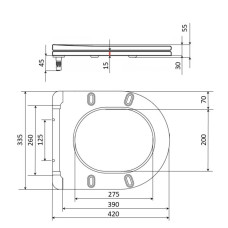 Сиденье для унитаза Qtap Presto с микролифтом Slim QT26991217AW
