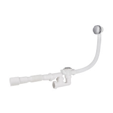 Сифон для ванны Lidz (WHI) 60 03 V002 01 с ревизией (выход 50 мм)