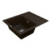 Кухонна мийка VANKOR Lira LMP 02.55 Chocolate + сифон