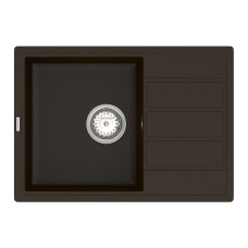 Кухонная мойка VANKOR   Easy EMP 02.62 Chocolate + сифон