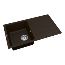 Кухонная мойка VANKOR   Easy EMP 02.76 Chocolate + сифон