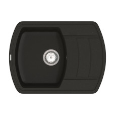 Кухонная мойка VANKOR   Norton NMP 02.67 Black + сифон