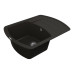 Кухонная мойка VANKOR Norton NMP 02.67 Black + сифон
