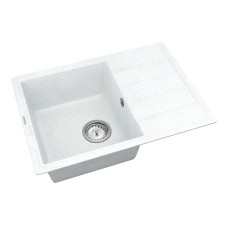 Кухонная мойка VANKOR   Easy EMP 02.62 White stone + сифон