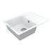 Кухонная мойка VANKOR Easy EMP 02.62 White stone + сифон
