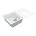Кухонная мойка VANKOR Easy EMP 02.76 White stone + сифон